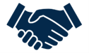 handshake navy blue handshake