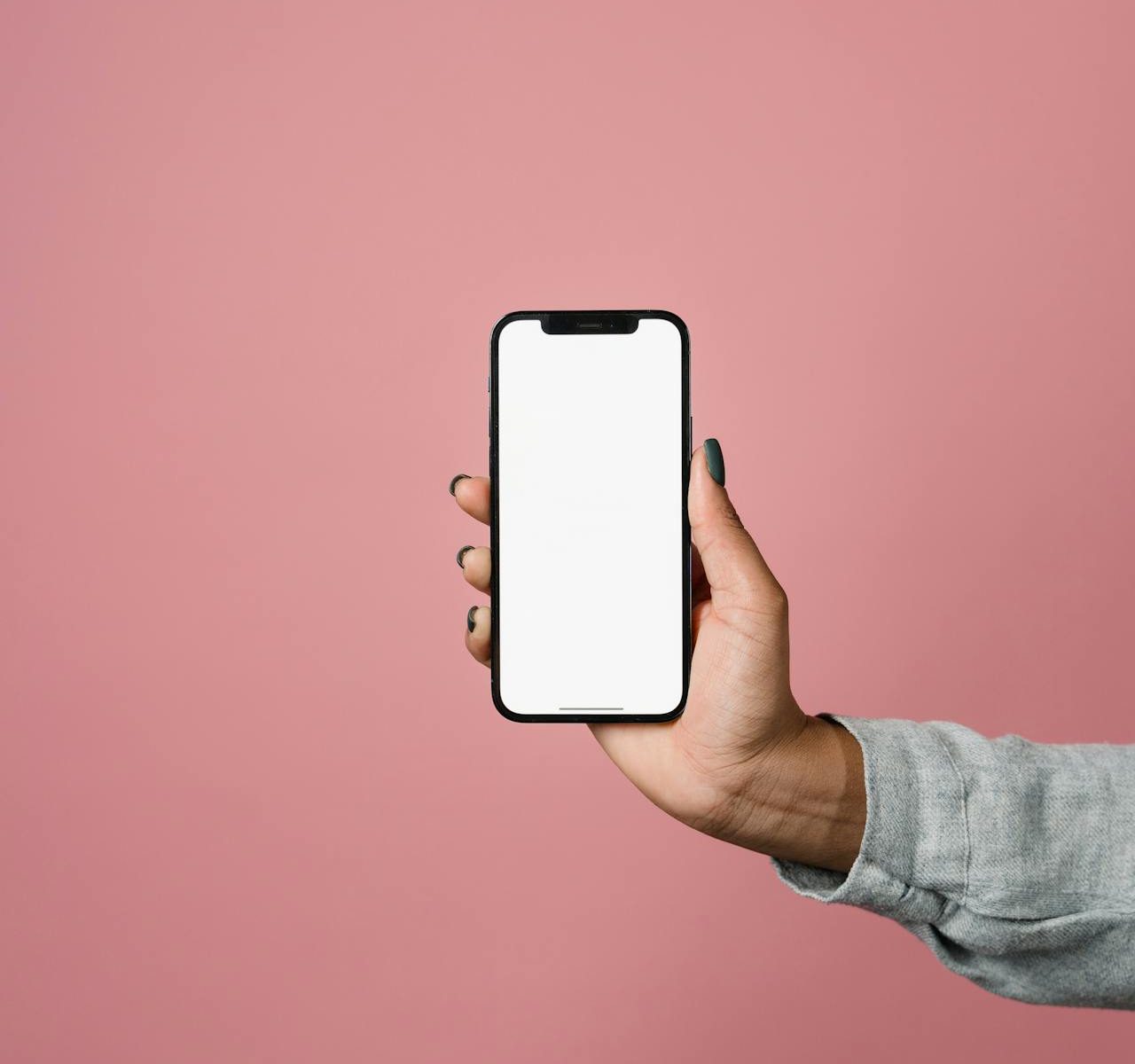 A person holding a smartphone.