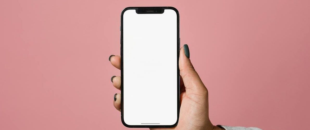 A person holding a smartphone.